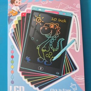 10-Inch Color LCD Drawing Tablet with Stylus - Rainbow Frame. 2 Pack